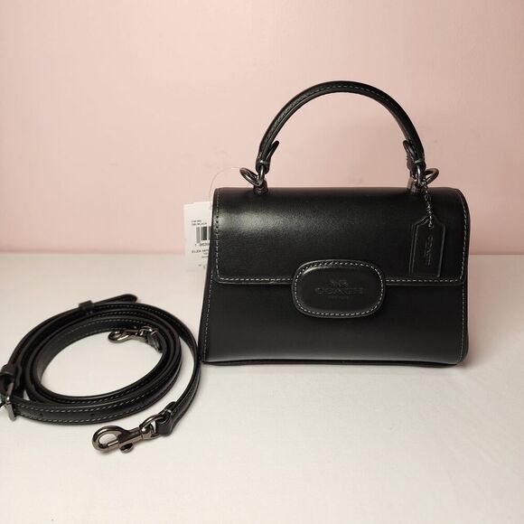 NWT Coach CW182 Eliza Mini Top Handle Bag Black V2